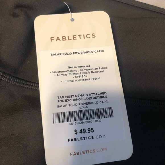 Fabletics salar powerhold capri army green/small - Picture 3 of 3